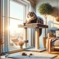 Window Seat with a View: Finding the Purrfect Cat Window Perches for Large Cats